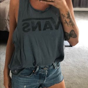 Vans cut off muscle t shirt